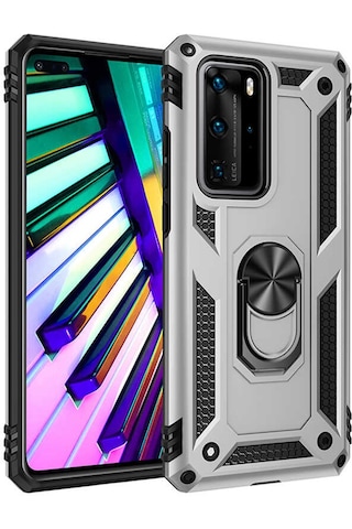 Huawei P40 Pro Kılıf Zore Vega Kapak Mavi