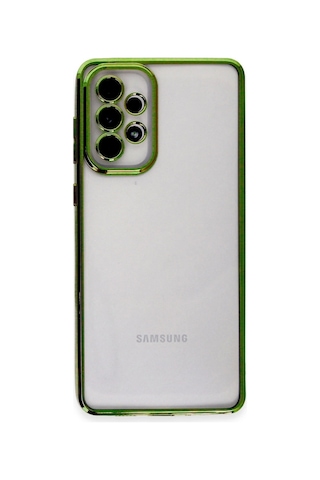 Samsung Galaxy Uyumlu. A33 5g Kılıf Razer Lensli Silikon - Yeşil