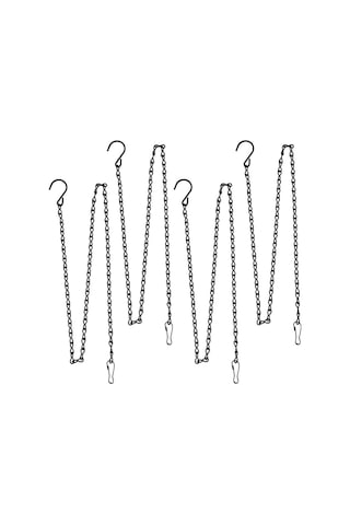 Dianziye 5 Adet 35 İnç Siyah Askı Zinciri: Çiçek Saksıları, Kuş Yemlikleri, Süsler İçin Ayarlanabilir Bahçe Ve Ev İçin Çok Amaçlı Asma Aracı