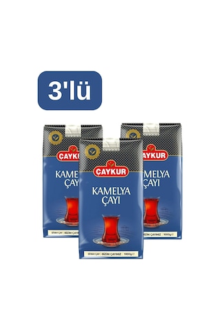 Çaykur Kamelya Siyah Dökme Çay 3 x 1 KG