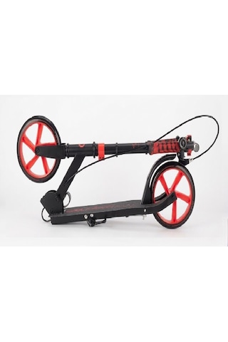 Cool Wheels 12 + Yaş Frenli Scooter / Siyah-kırmızı