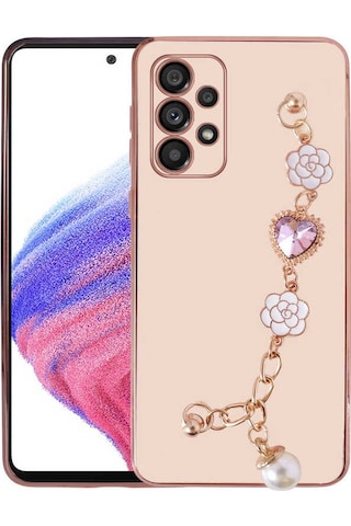 Zore Galaxy Uyumlu A52 Kılıf El Tutamaçlı Kamera Korumalı Msra Taka Silikon Kapak - Beyaz Beyaz