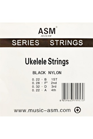 Asm Aegean Ukulele Teli Takım Siyah