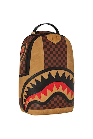 Sprayground Henny Raceway Graff Sırt Çantası, Polyester, Suya Dayanıklı, Şık Ve Dayanıklı Tasarım Kahverengi