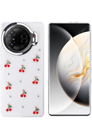 Tecno Camon 30 Pro 5g Kılıf Airbag Tasarımlı Simli Şeffaf Kutup Kapak