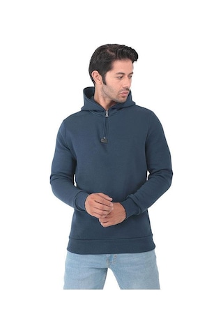 Slazenger Baha Erkek Sweatshirt St22we097-789 Indigo-lacivert