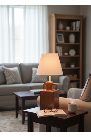 Dekoratif Modern Seramik Amfora Abajur Abj0079