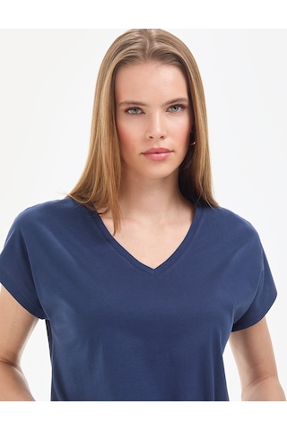 Pierre Cardin Kadın Lacivert Tişört Basic 50325454-vr033