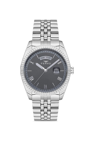 Ferro F11130a-a4 Quartz Çelik Gri 41 Mm Erkek Kol Saati