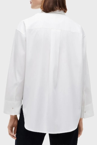 Tommy Hilfiger Oversize % 100 Pamuk Uzun Kollu Gömlek Kadın Gömlek Ww0ww51129 Ycf Beyaz