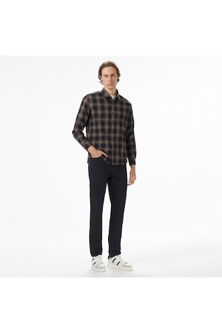 Nautica Erkek Kahverengi Classic Fit Gömlek W47410t Kahverengi