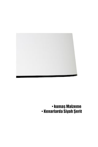 Beyaz Siyah Şeritli Lambader Şapkası Beyaz