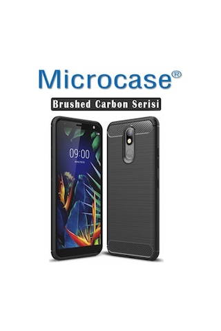 Microcase LG Uyumlu K40 Brushed Carbon Kilif + Cam (Seç) 364456370