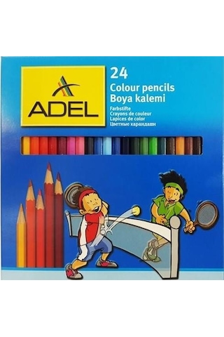 Adel 365000 Kuru Boya Kalemi Tam Boy 24 Renk Adel 365000 Kuru Boya Kalemi Tam Boy 24 Renk
