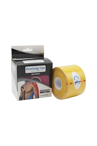 Kinesio Band Sporcu Bandı 5 CM x 5 M Sarı