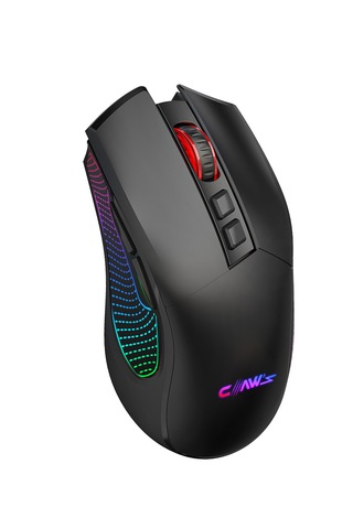 Crossfire Air V1 Tri-mod Kablosuz 10000 Dpi Pixart 3325 Sensör Makro Yazılım Rgb Gaming Mouse Siyah Crossfire-air-b