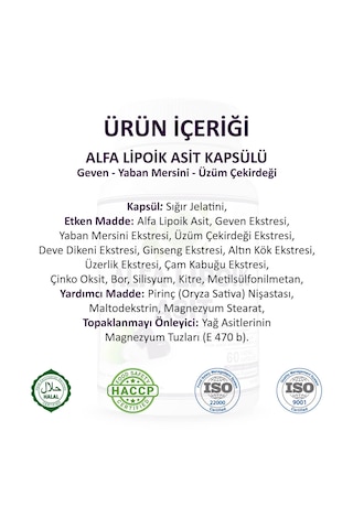 Gökçek Şifa Alfa Lipoik Asit 60 Kapsül