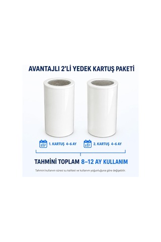 Lexroo Platinum Duş Filtre Kartuşu 2 Adet Standart