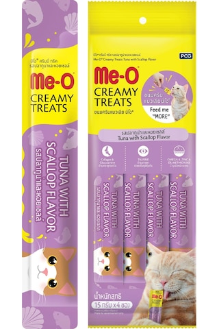 Me-o Creamy Kedi Ödül Maması Deniz Tarağı Ve Ton Balığı 15 Gr