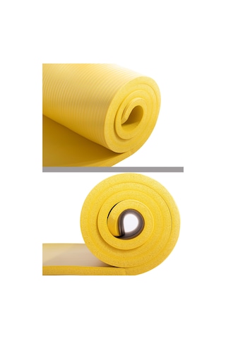 Delta Konfor Zemin 10 MM Taşıma Askılı Pilates Minderi Yoga Matı Sarı