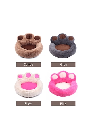 Vkemall Kedi Köpek Yatağı Yumuşak Minder - Çıkartılabilir Çamaşırlı, Isı Sağlar, Orta Boy 5 Kg'a Kadar Hayvanlar İçin