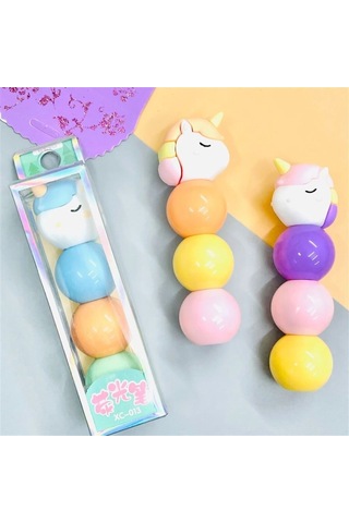 Unicorn Fosforlu 3'Lü Kalem Seti