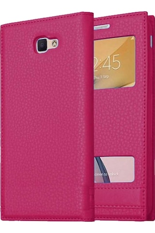 Samsung Galaxy C5 Uyumlu Pencereli Kapaklı Magnum Kılıf