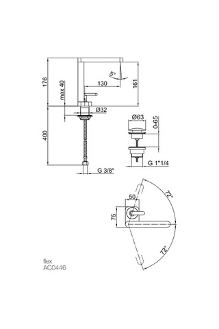 İtalyan Webert Living Lavabo Batrayası Krom,sifon Kumandalı Lv830101015