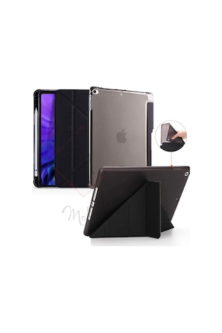 Apple Uyumlu iPad Air 1 9.7 Kılıf Kalem Bölmeli Trifolding Case A1474 A1