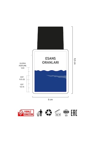 Gloria 284 Ultramarine Intense Erkek Parfüm EDP 55 ML