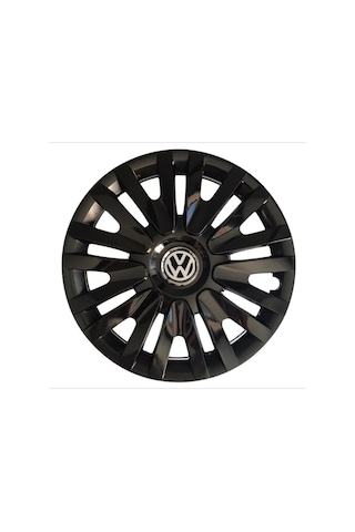 Volkswagen Caddy 15'' Inç Piano Black 4lü Set Jant Kapağı Çelik Jant Görünümlü
