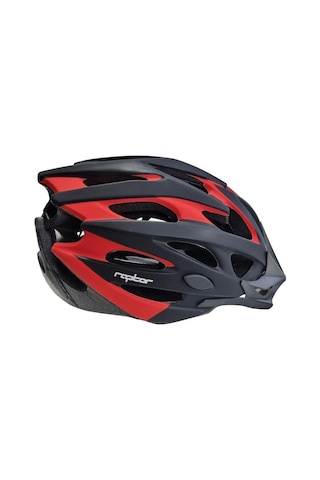 Raptor Kask Mv29 Arka Led Lambalı Fileli Mtb Bisiklet Kaskı Large Beden Siyah Kırmızı