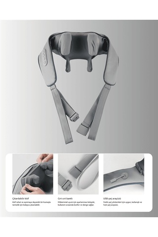 Vnb-01 U Tipi Boyun Masaj Cihazı Ergonomik