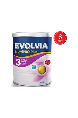 Evolvia Nutripro Plus 3 Devam Sütü 12+ Ay 6 X 800 G