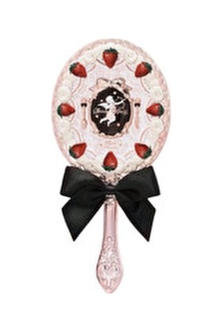 Flower Knows Çilekli Aşk Tanrısı El Aynası,vintage Romantik Tasarım Ayna / Dresuar Çok Renkli
