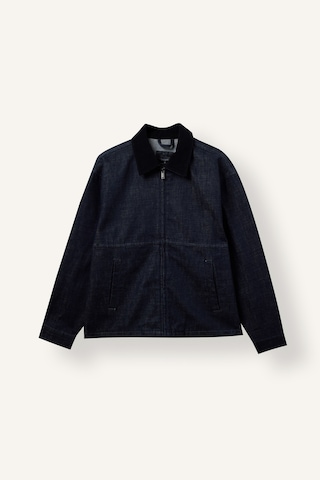 Defacto Regular Fit Fermuarlı Kontrast Yaka Pamuklu Jean Ceket I5351ax26aunm34 Mavi-nm34
