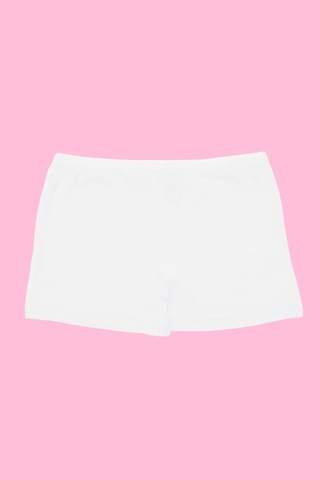 Astrid T Casual Stil Vücut Saran Rahat Kesim Beyaz Kız Çocuk Boxer Tayt 5'li Paket Pamuklu Likralı