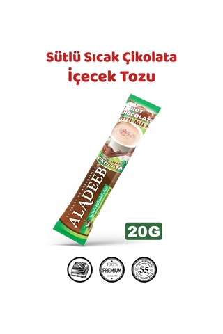 Aladeeb Sütlü Sıcak Çikolata İçecek Tozu 24 x 20 G