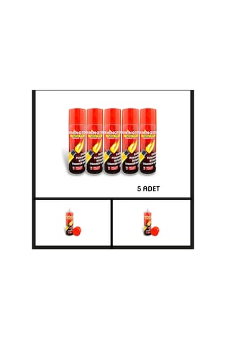Uyguna-yakala 270 Ml. 5 Adet Remington Çakmak Gazı Tüpü-ykt.190 Çok Renkli