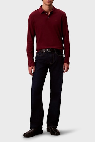 Calvin Klein Erkek Polo Yaka Sweat Lv040em909 Wcv Bordo Bordo