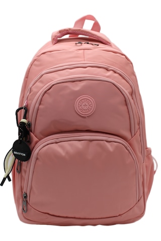 34600 Vizon Su Geçirmez Okul Çantası Kumaş Unixes Okul Sırt Çantası Pudra Pembe