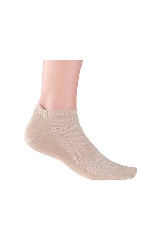 Elyfer 4 Çift Bambu Kadın-Erkek Unisex Yumuşak Terletmez Patik Çorap