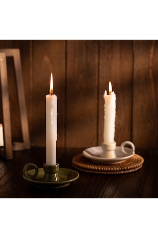 Karaca Home Fay Dekoratif Mumluk Beyaz 300.23.01.0359