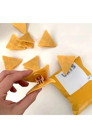 Dodes Cips Şeklinde Poşet Klipsleri Çok Renkli