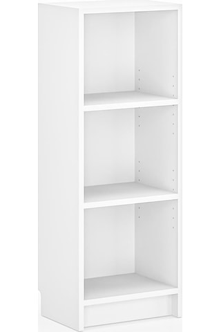 Bili Kitaplık 3 Raflı Çok Amaçlı Ofis Salon Çalışma Odası Kütüphane Rafı Beyaz Beyaz