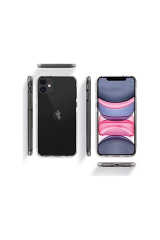 Apple Uyumlu iPhone 11 Pro Max Kamera Korumalı Şeffaf Silikon Kılıf