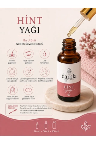Biodamla Natural Hint Yağı 20 Ml