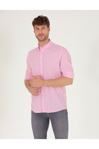 Pierre Cardin Erkek Pembe Gömlek Desenli 50265119-vr041 Pembe