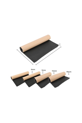 Türkeli Yapışkanlı Yanmaz Oto Araç Kaput Ses Yalıtım Süngeri 9 MM 100x150