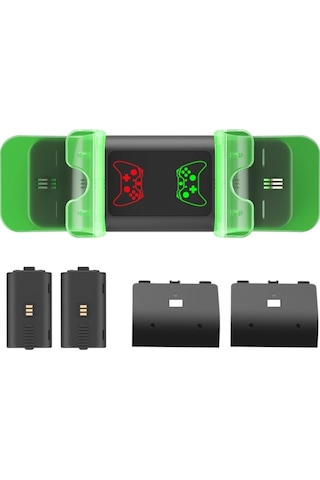 Xbs-003 Işıklı Xbox Series X Series S 1000mah Joystick Batarya Şarj Stand